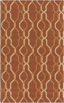 Rabun Modern Rust Area Rug