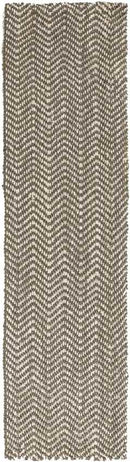 Orane Global Jute/Sisal Medium Gray/Cream Chevron Area Rug