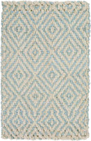 Orson Global Jute/Sisal Aqua/Cream Area Rug