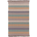 Reyno Modern Blue/Gray/Orange Area Rug