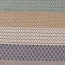 Reyno Modern Blue/Gray/Orange Area Rug