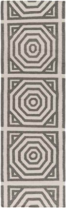 Rosa Modern Gray/Ivory Area Rug