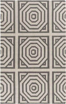 Rosa Modern Gray/Ivory Area Rug