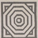 Rosa Modern Gray/Ivory Area Rug