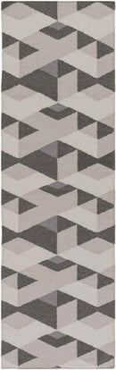 Rosston Modern Gray/Ivory Area Rug