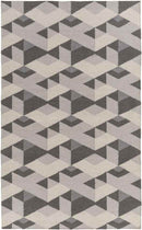Rosston Modern Gray/Ivory Area Rug