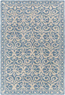 Sahuarita Modern Blue/Beige Area Rug