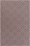 Salesville Modern Mauve/Taupe Area Rug