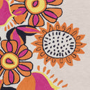 Senoia Modern Ivory/Bright Orange Area Rug