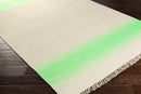 Snowflake Modern Grass Green/Beige Area Rug