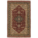Stuttgart Traditional Coffee/Maroon Area Rug