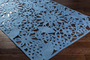 Summerville Modern Bright Blue Area Rug