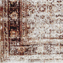 Darek Traditional Burgandy/Ivory Area Rug