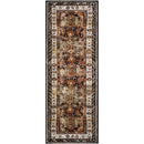 Tontitown Traditional Orange/Black Area Rug