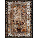Tontitown Traditional Orange/Black Area Rug