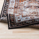 Tontitown Traditional Orange/Black Area Rug