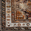 Tontitown Traditional Orange/Black Area Rug