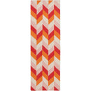 Tupelo Modern Bright Orange/Garnet Area Rug