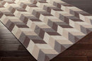 Tupelo Modern Blue/Beige/Black Area Rug