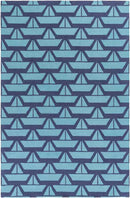 Tuscumbia Modern Dark Blue Area Rug