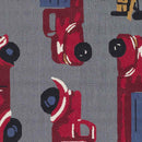 Tuskegee Modern Gray/Red/Blue Area Rug