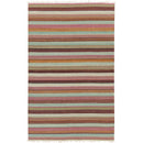 Victorville Modern Salmon/Brown/Green Area Rug