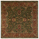 Warrenton Traditional Green Area Rug