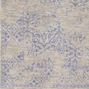 Wellton Traditional Medium Gray/Dark Blue Area Rug