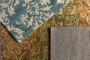 Woodlake Modern Tan/Burnt Orange Area Rug