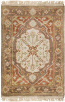 Gladstone Traditional Camel/Burnt Orange Area Rug