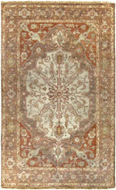 Gladstone Traditional Camel/Burnt Orange Area Rug