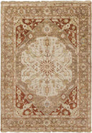 Gladstone Traditional Camel/Burnt Orange Area Rug