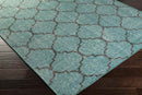 Belvidere Modern Teal Area Rug