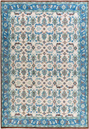 Treherne Traditional Blue Area Rug