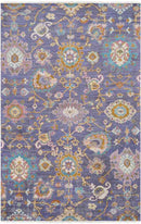 Crawley Traditional Dark Purple/Mauve Area Rug
