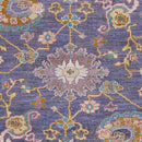 Crawley Traditional Dark Purple/Mauve Area Rug