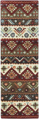 Crewkerne Rustic Dark Red Area Rug
