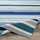 Fareham Modern Dark Blue/Ivory Area Rug