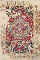 Hingham Traditional Khaki/Dark Red Area Rug