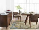 Millom Modern Bright Blue Area Rug