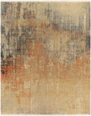 Mitcham Modern Burnt Orange Area Rug