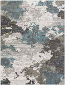 Rugby Modern Teal Area Rug