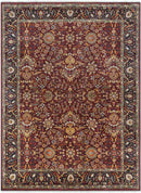 St Mawes Traditional Garnet Area Rug