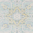 Wokingham Traditional Aqua/Bright Yellow Area Rug