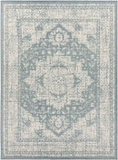 Thirsk Traditional Dark Blue Area Rug