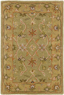 Forli Traditional Khaki Area Rug