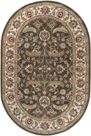 Cochrane Traditional Dark Brown Area Rug