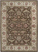 Cochrane Traditional Dark Brown Area Rug
