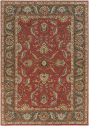 Daysland Traditional Rust Area Rug