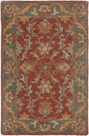 Daysland Traditional Rust Area Rug